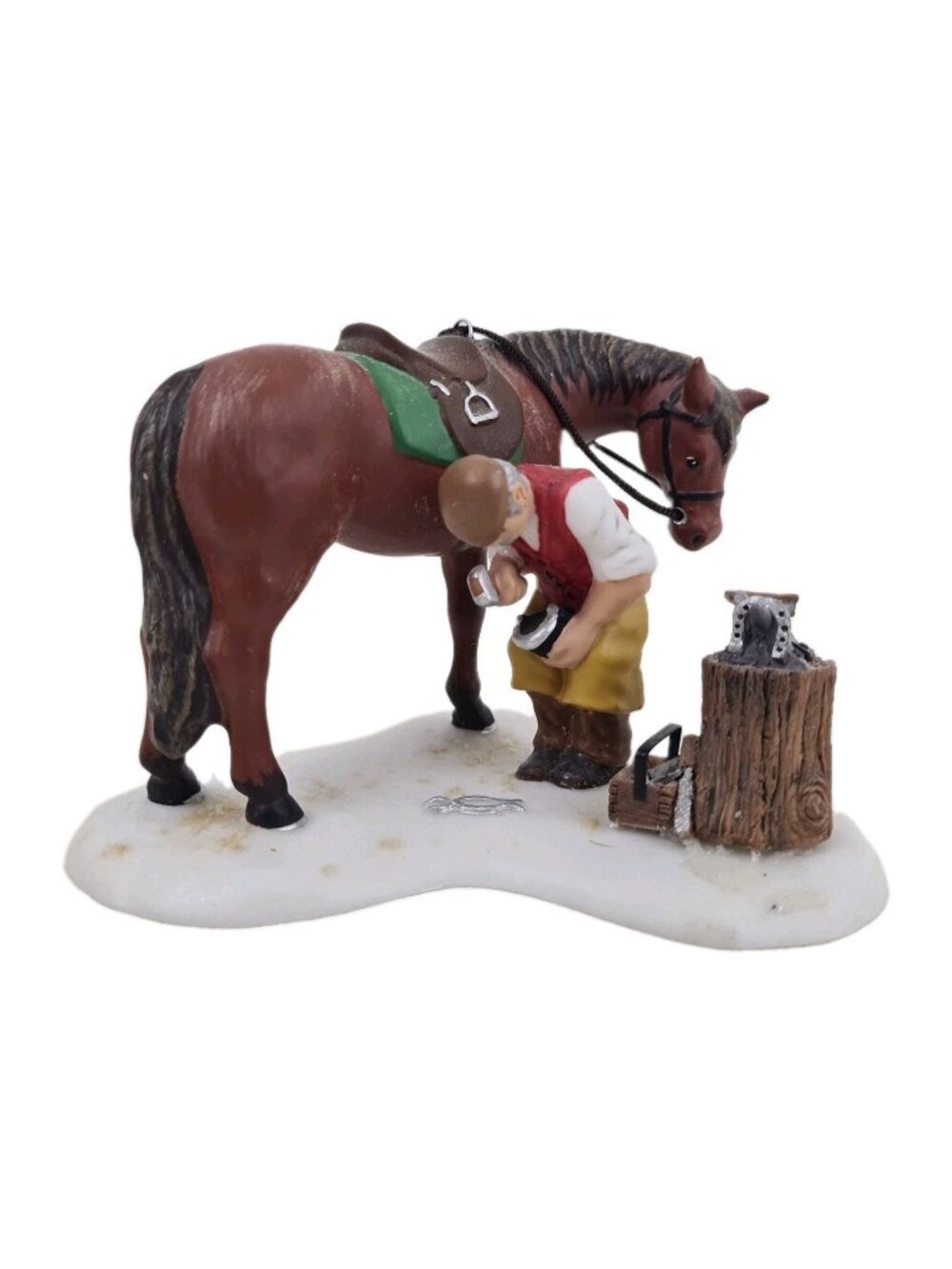 Department 56 The Dickens Village Series Horse Blacksmith To The Rescue 58541